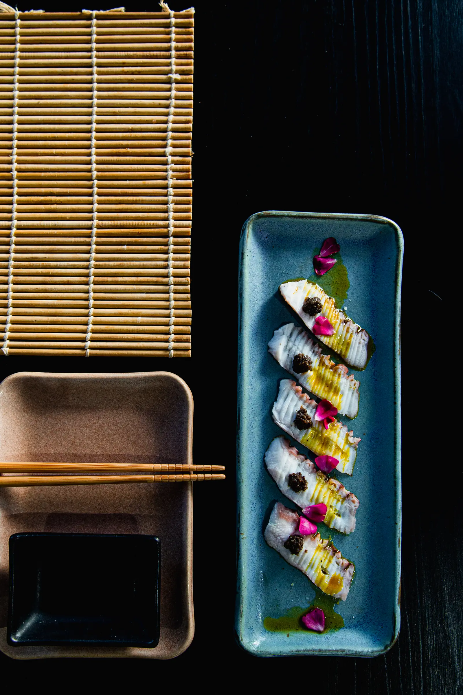 Sashimi de pulpo al curry